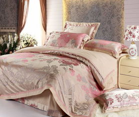 倾国倾城 鹤平婚庆全棉贡缎提花四件套，缔造奢华婚房与品质生活