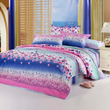 瀚庭全棉印花四件套 彩虹红HT，为家居生活增添温馨色彩